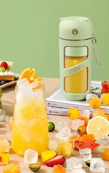 ZHENMI Portable Vacuum Juicer Crushed Ice Mixer Electric Mini Blender Fruit Vegetables Quick Juicing Kitchen Food Processor