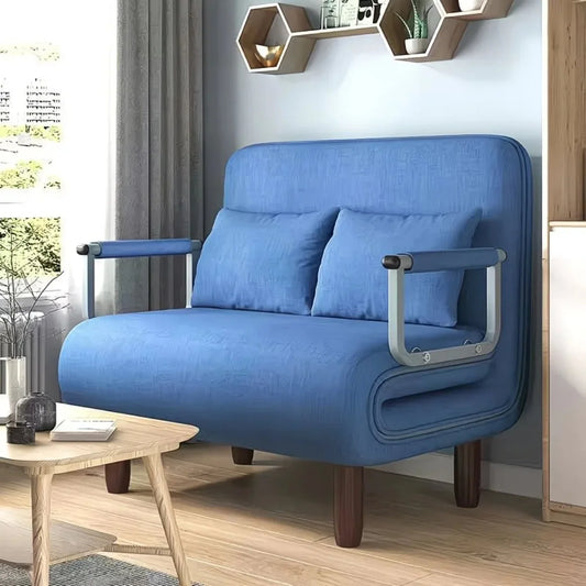 Folding Bed Sofa Bed Single Dual-Use Office Noon Break Bed Household Simple and Portable Small Foldable Recliner