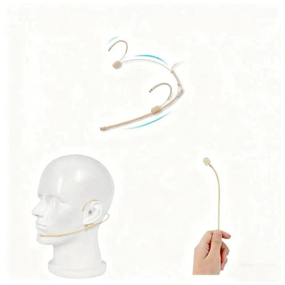 Double Earhook Mic Omnidirectional Headset Microphone For Sennheiser Shure AKG MiPro Audio Technica 4Pin 3Pin TA4F 3.5mm Lock