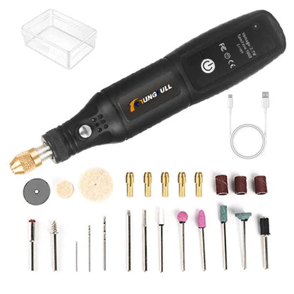 USB Engraving pen Mini Grinder Machine Rotary Tools Kit Rechargeable Dremel Tool Cordless Drill Mini Wireless Electric Drill