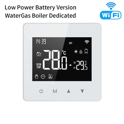 AVATTO WiFi/ZigBee Low Power Battery Smart Thermostat Water Gas Boiler Temperature Controller For Tuya Alexa Google Home Alice