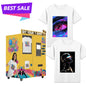 Smart Clothing Vending Machine Personalized Fashion AI Customizer DIY Garment Design Kiosk On Demand T Shirt Hoodie Production