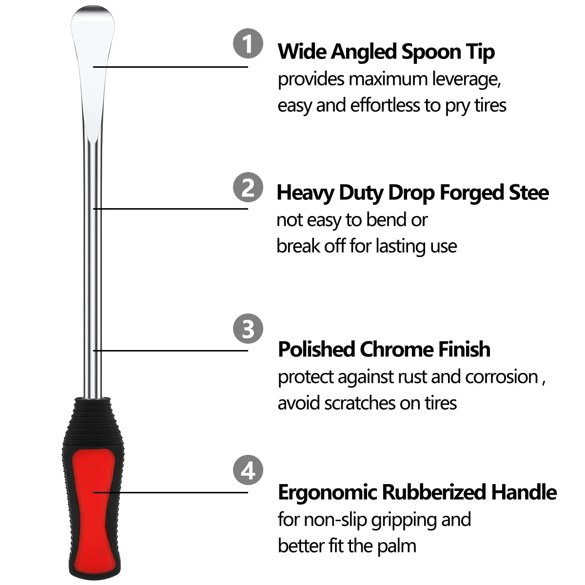 13 Pcs Motorcycle Tyre Repair Tool Spoons Set Rust-proof Motorbike Tire Changing Spoons Lever for Removing Small Mechanical Tyre