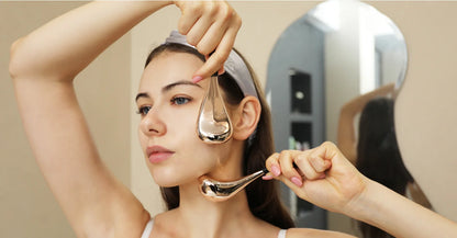 Face massage stick ice hockey, cosmetologist's auxiliary massage tools, facial mask massager, ice roller cooling massage tools