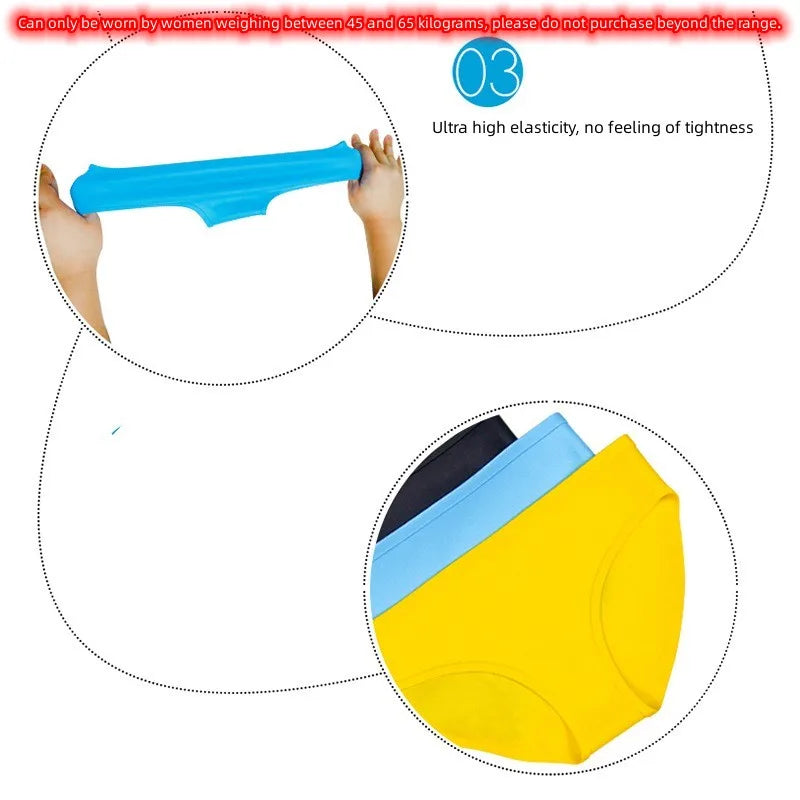 Women's swim trunks silicone flat angle swimsuits women's safety pants leggings underwear suitable for women weighing 45kg-65kg