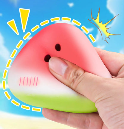 1pc Squishy Watermelon Fidget Toy Anti-Stress Slow Rising Fruit Pinch Squeeze Stress Reliever Funny Pressure Reducer Prop