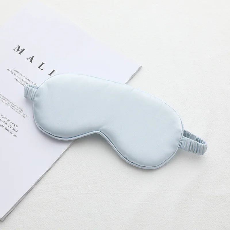 1pcs Imitated Silk Sleep Eye Mask Shading Patch Portable Travel Relax Eyepatch Lunch Break Cover Night Health Sleeping Shield