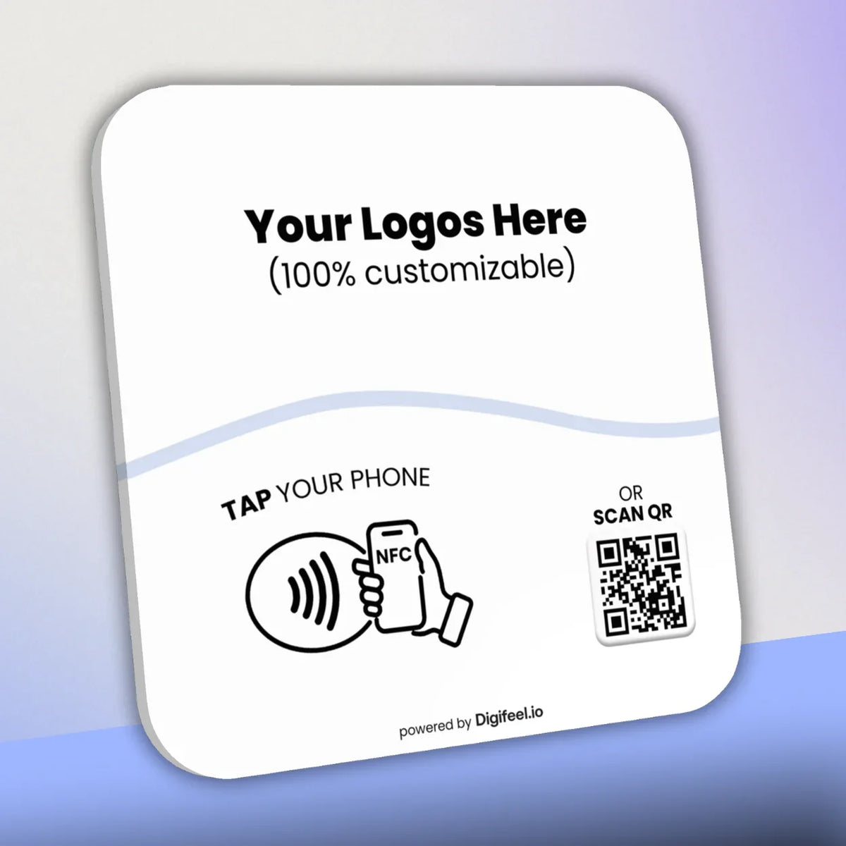 Custom  QR CODE, Business Logo, Google Review Sign
