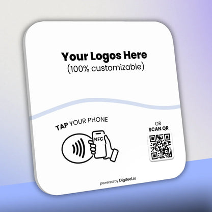 Custom  QR CODE, Business Logo, Google Review Sign