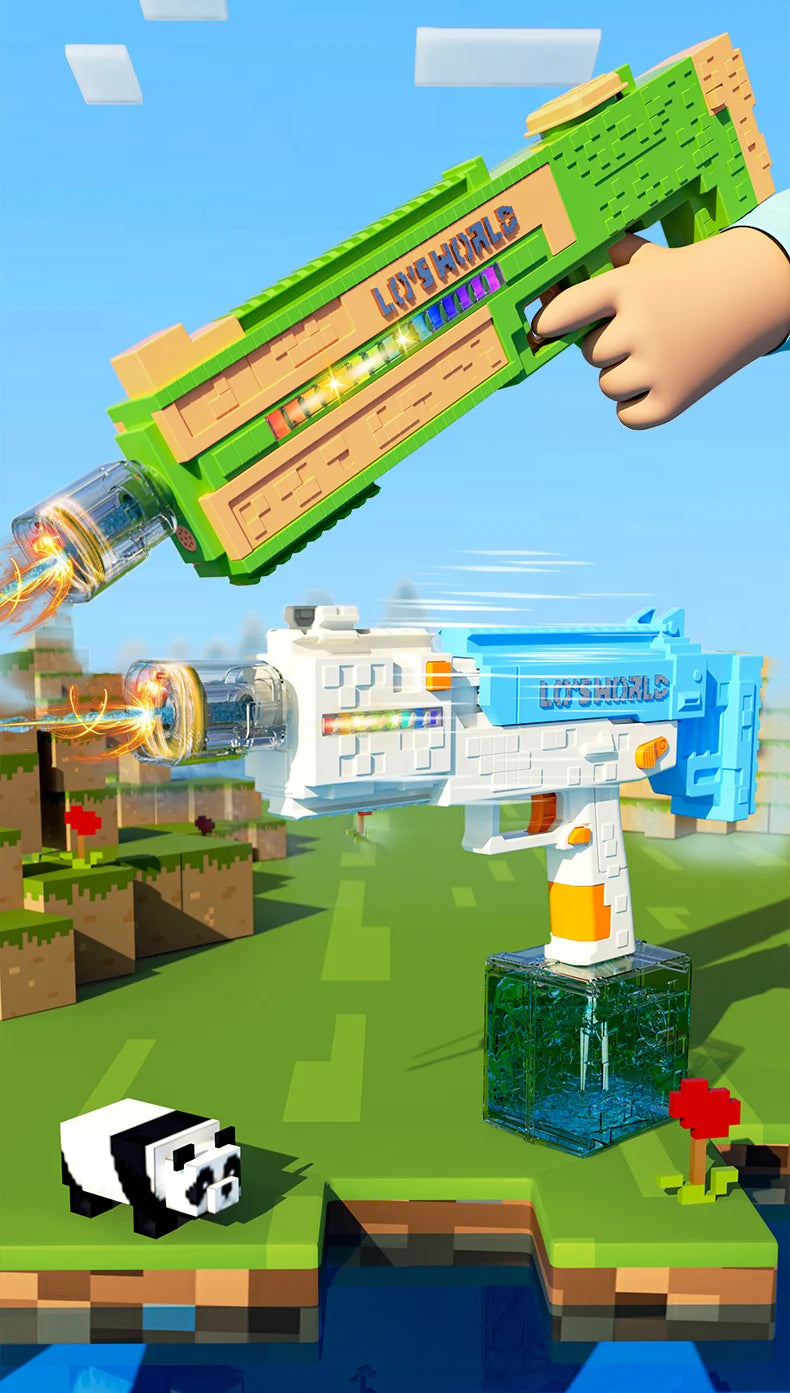 Electric Water Guns Toys Automatic Water Suction Powerful Squirt Blasters Summer Toys Outdoor Beach Toy for Kids Adults Gift
