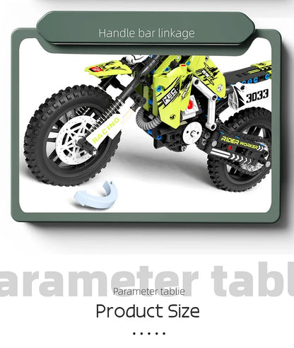 Creative Motorcycle Toy Building Block Set STEM Construction Kit for Boys, Girls and Adults Collectible Motorcycle Models