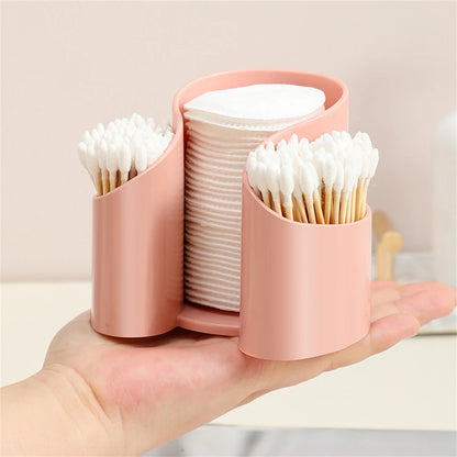 1pc Cotton Pad Storage Travel Desktop Dispenser Case Safe And Tasteless Vanity Makeup Organizer For Floss Cotton Pads And Cups