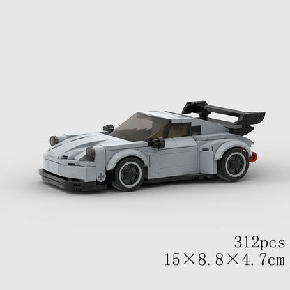City Speed Racing Car Model Building Blocks DIY Bricks MOC Toy Classic Rally Sports Super Racer Vehicle Christmas gift technique