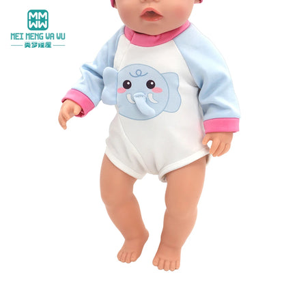 Fits 17-18inch American Doll and New Born Doll Clothes Fashion Dresses, Hooded Jumpsuit, Cardigan Strap Skirts Toys Gifts