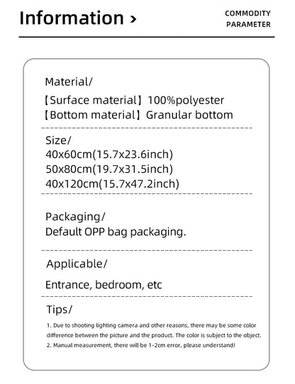 Multi-purpose Sponge Water Absorption Mat: Kitchen, Bathroom Bathroom Anti-skid, Moisture Absorption, Machine Washable Carpet
