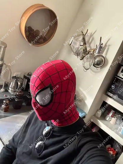 New Handmade Spiderman 2 Movie Accuracy Garfield Version Cosplay Mask Peter Parker Venom Marvel Collectible Toys Gift For Fans