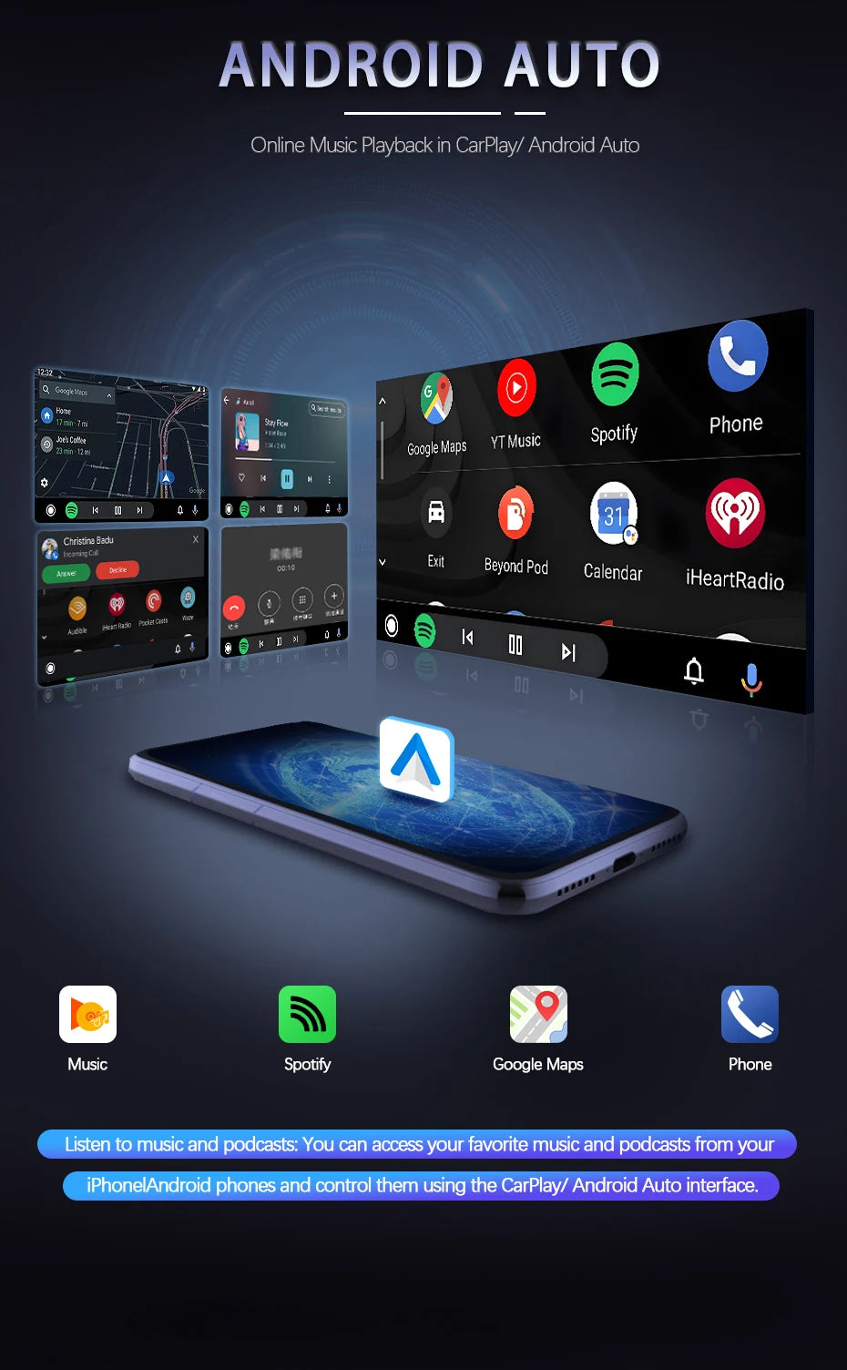 Car Ai Box Wireless Apple Carplay Android Auto For Acura YD3 MDX RDX TLX ILX RLX Honda Odyssey Original Screen Support Mirroring
