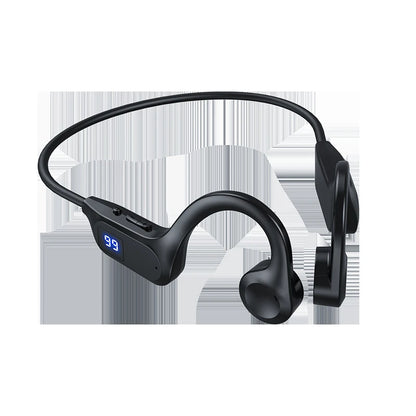 Bezprzewodowe słuchawki douszne, przewodnictwo kostne, sportowe, do pływania, kompatybilne z Bluetooth, bez użycia rąk, z mikrofonem do biegania, słuchawki douszne X7