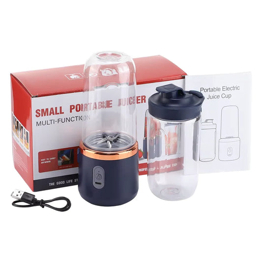 Portable Handheld USB Personal Mini Juicer Cup with Single Or Double Cups for Travel Blender for Water Bottles