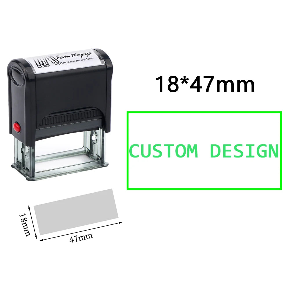 Custom Self-Inking Stamp DIY Rubber Stamp Kit Custom LOGO Personalized Self Inking Business Address Name Number Letter Printing