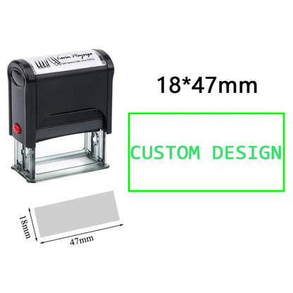 Custom Self-Inking Stamp DIY Rubber Stamp Kit Custom LOGO Personalized Self Inking Business Address Name Number Letter Printing