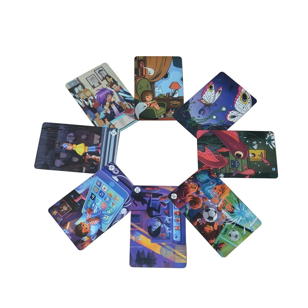 “Imazhinarium for friends: association game-board card game, interactive option for fun meetings, perfect