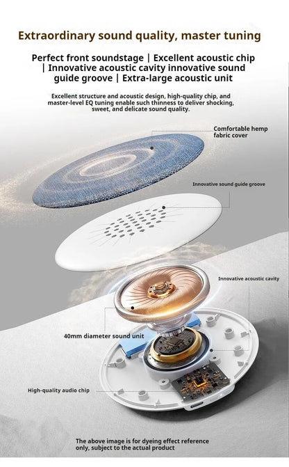 Bluetooth 6.0 Pillow Speaker for Sleeping, Wireless MP3 Music Player for Sleeping Ultra-Thin Under Pillow Sound Machine