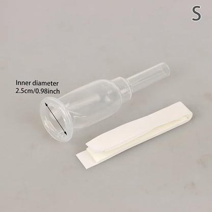 Size S M L Sterilized Comfortable Medical Silicone Male External Catheter Self Adhesive Silicone Catheter External