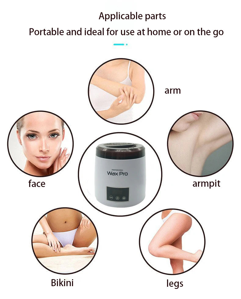 Electric Bone Glue Heater Hot Wax Machine Paraffin Pot Warmer Hair Removal Waxing Machine Wax-melt Epilator Digital Display