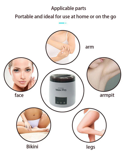 Electric Bone Glue Heater Hot Wax Machine Paraffin Pot Warmer Hair Removal Waxing Machine Wax-melt Epilator Digital Display