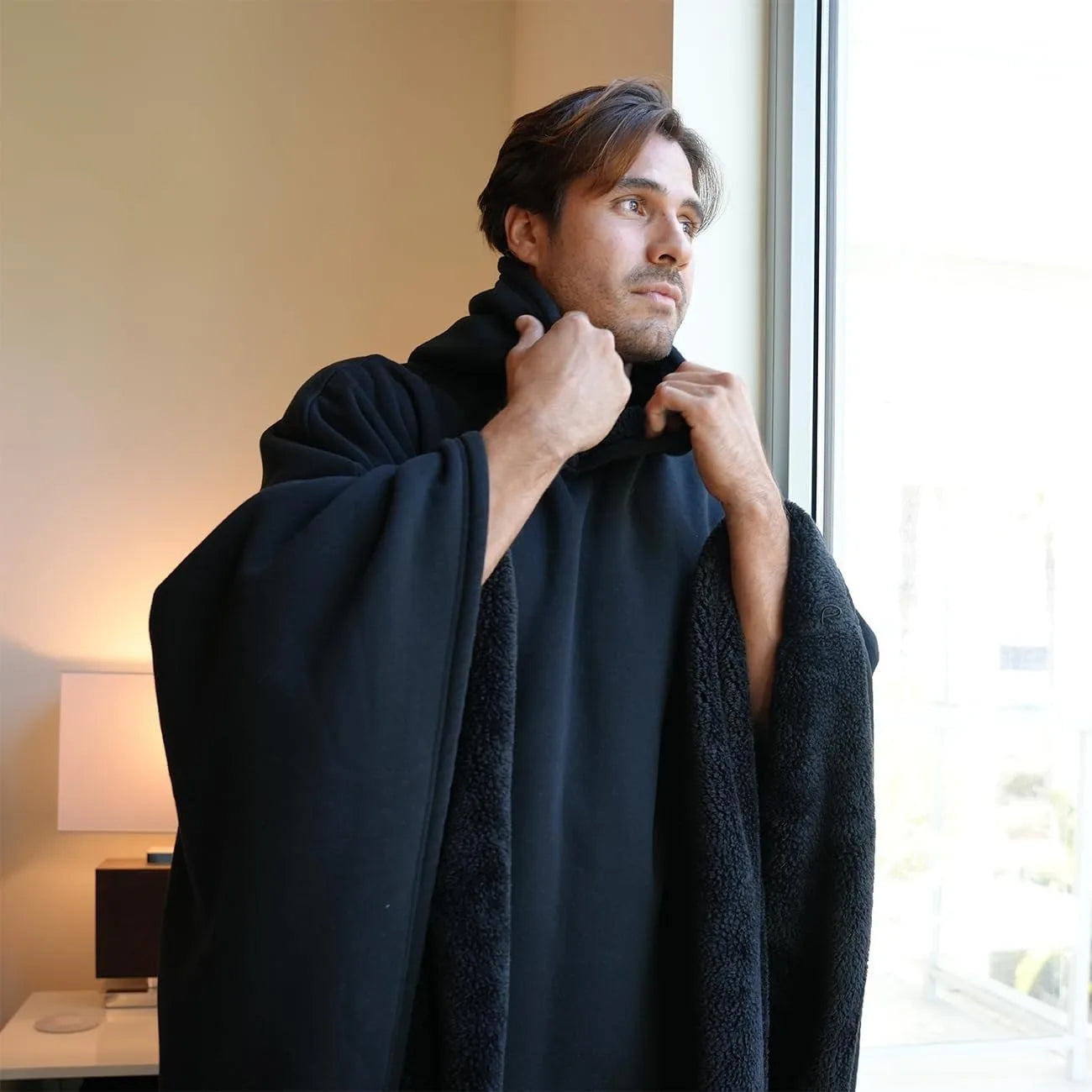 Eden Hoodie Unisex Oversized Hoodie Cloak light weight Super Warm Ultra-Soft Faux Fur Liner Winter Cloth Gift for Christmas