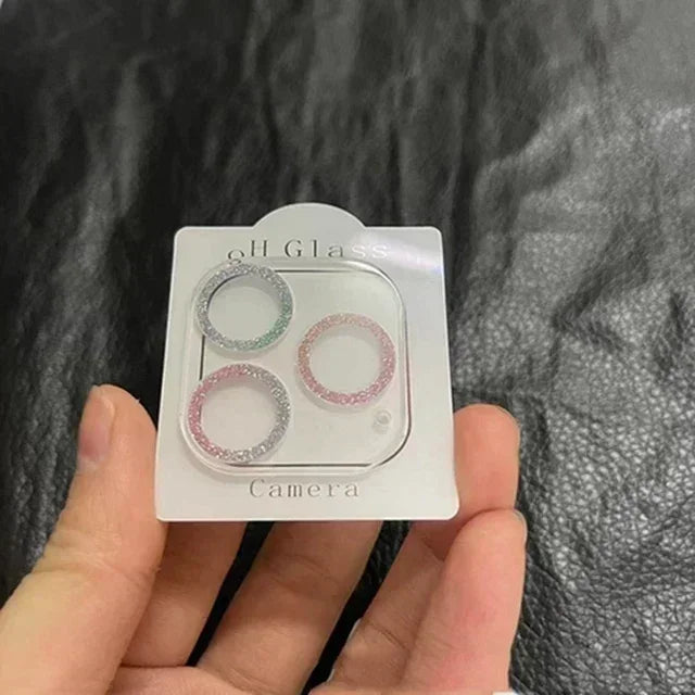 Błyszczące etui ochronne z diamentami na aparat iPhone 15 14 13 12 11 16 Pro Max Mini Plus 16Pro 15Pro 16Promax