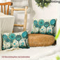 Two-piece suit Blue Floral Pillowcase for Bed , Used for sofas, chairs, cars, decorative cushion covers, pillowcases.