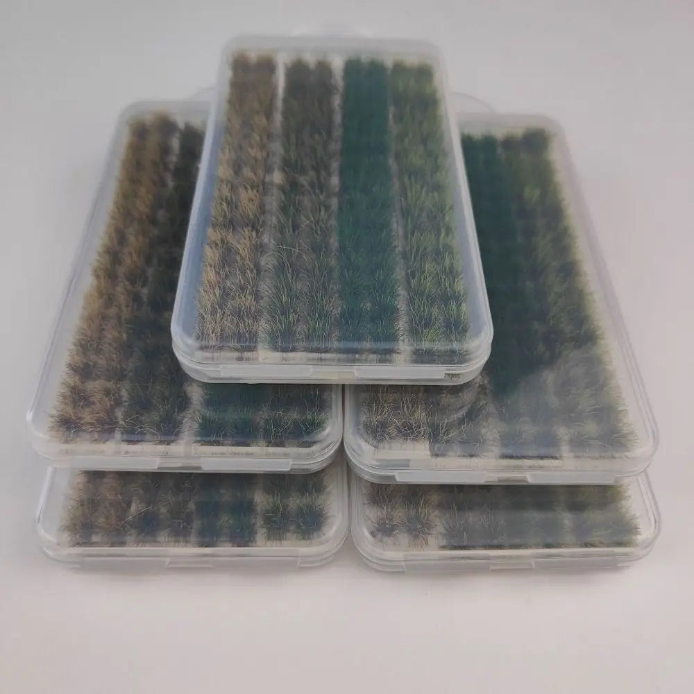 120PCS Multicolor Grass Tufts 8mm Height Self-Adhesive Miniature Flower Grass Model DIY Accessories Sand Table Layout