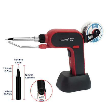 Electric Soldering Iron Gun Hand-held Internal Heating Soldering Iron Automatically Send Tin Gun Soldering Welding Repair Tool