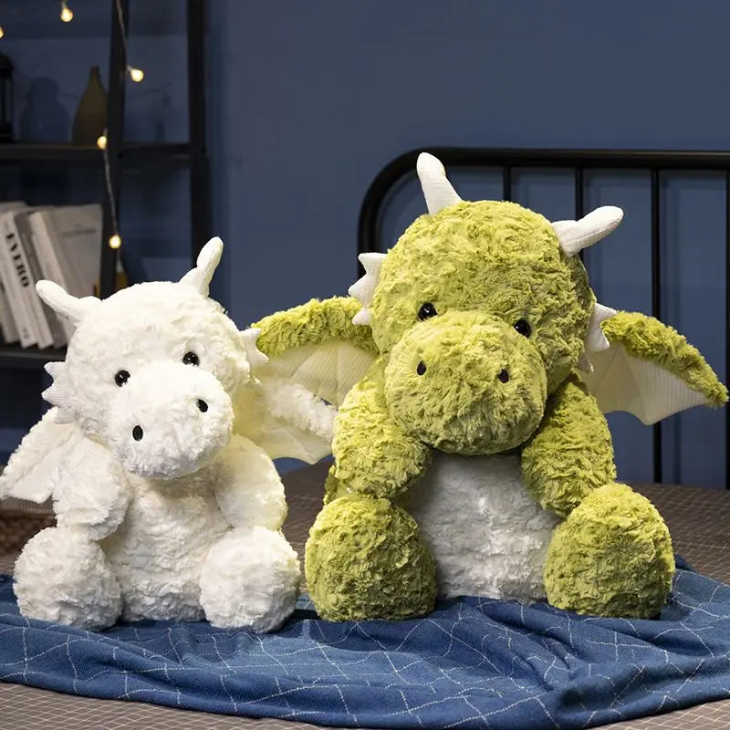 22-60CM Cute Pterodactyl Flying Dragon Doll Dinosaur with Wings Plush Toy Bed Pillow Sleeping Companion Soothing Gift for Kid
