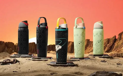 Owala Star Wars FreeSip Sway  Leak Proof Stainless Steel Water Bottle with Two-Way Spout, Built-In Straw and Bucket Handle, 30oz
