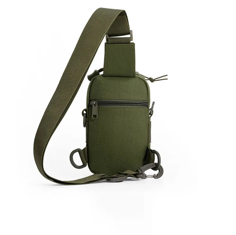 Outdoor Water Bottle Waist Bag Phone Crossbody Storage Pouch Camping Cycling Chest Bag Multifunctional Tactical Chest Bag Men's