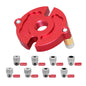 3-10mm Wood Dowel Jig Kit Fast-splicing Vertical Hole Jig Drill Guide Locator Aluminum Alloy Self-Centering Punching Hole Tools