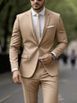 Men's Suit 2pcs Set, Elegant Formal Jacket And Pants, Great Wear for Wedding, Party And Formal Dinner