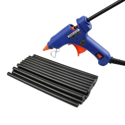 Do łączenia elementów o dużej wytrzymałości z metalu, plastiku, gumy, drewna i do napraw Czarny Wkład klejowy Wysoka temperatura 11X200MM Laski kleju
