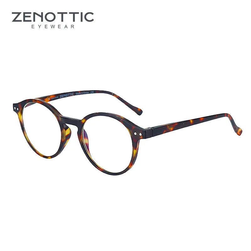 ZENOTTIC 2026 Retro Reading Glasses Anti Blue Light Blocking Readers Fashion Lightweight Eyeglasses Women Men Diopter 0 to 4.0