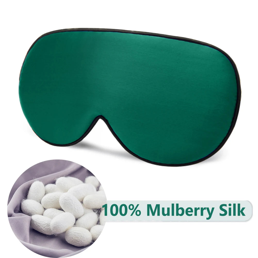 100% Mulberry Silk Sleep Mask For Women Men Soft Eye Patches Natural Silk Face Satin Mask Sleeping Comfort Eye Cover High Ends