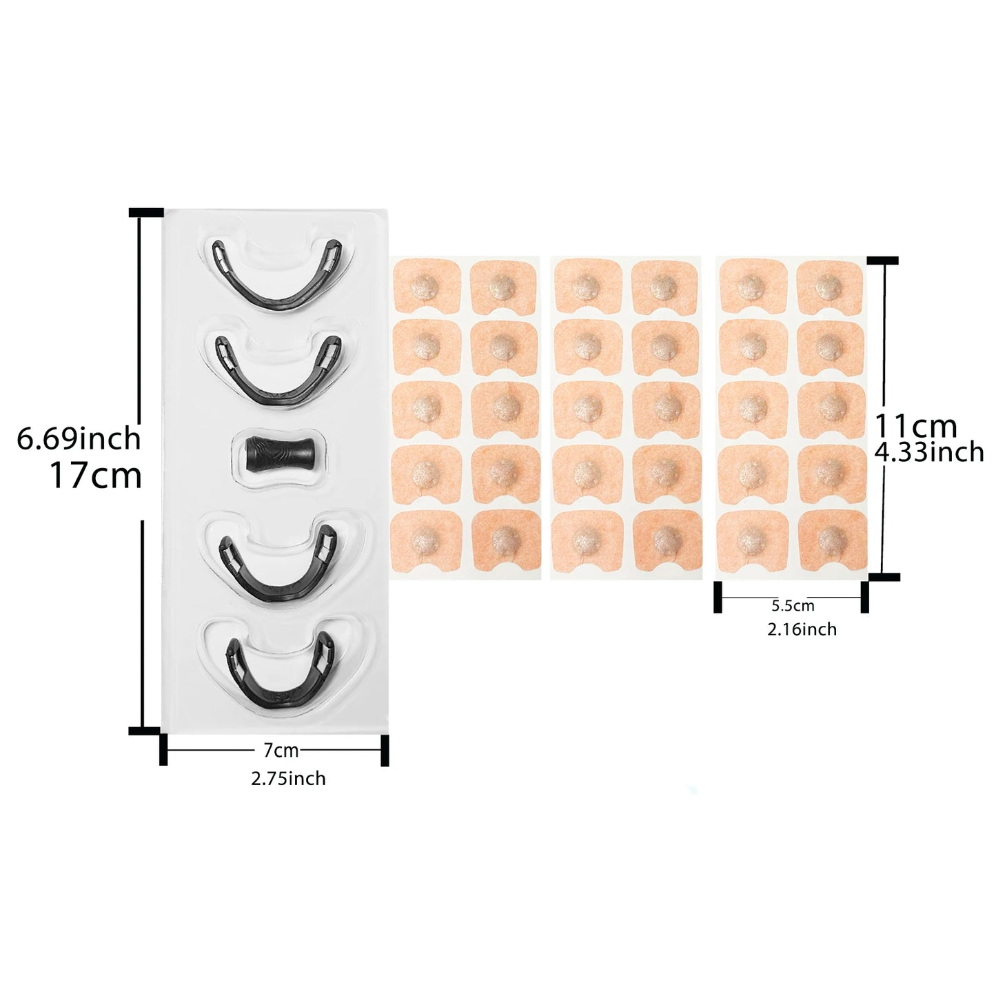 Sleep Nasal Strips Nose Breathe Better Sleeping Anti Snoring Magnetic Nose Clip Nasal Strips Sport Nasal Breathing Dilator Kits