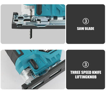 Makita DJV182Z 18V Cordless Barrel Handle Jigsaw Electric Saw with Saw Blade Tool - No Battery Or Charger Included