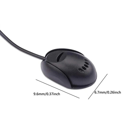 Car Audio Microphone Mini Wired External Microphone 3.5mm Clip Jack Plug Mic Stereo For Auto DVD Radio 3m Long Professionals