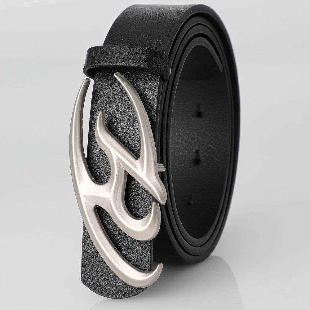 New Stylish Irregular Alloy Buckle Waist Belt, Casual Retro Punk Y2k Belt ，For Men Women Trendy Accessory Belts ，For Ideal Gifts