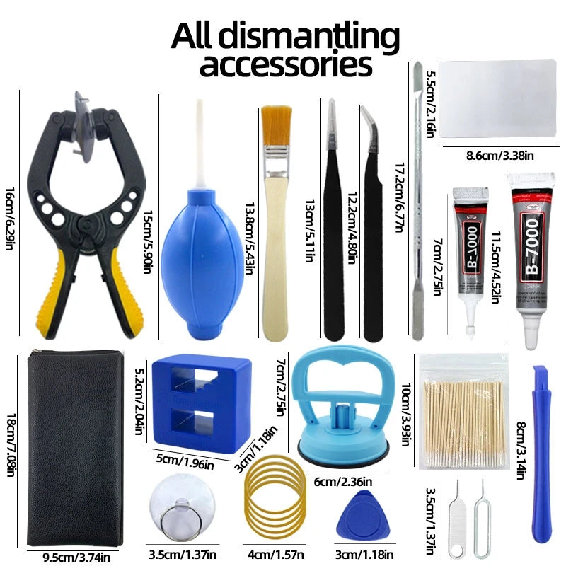 Mobile phone repair tool,screwdriver, tablet battery disassembly, screen opening, dust cleaning, disassembly set, small pentagon