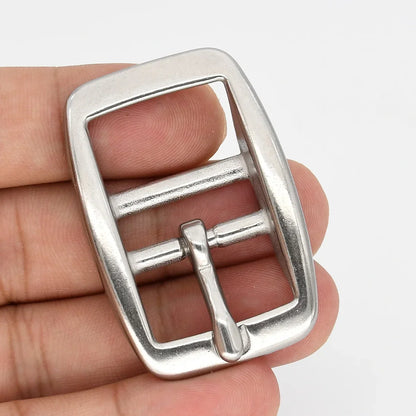 1pieceStainless Steel Adjustable Belt Buckle Double-bar Pin Buckle Tri-glide Slider Horse Halter Harness Accessories Parts