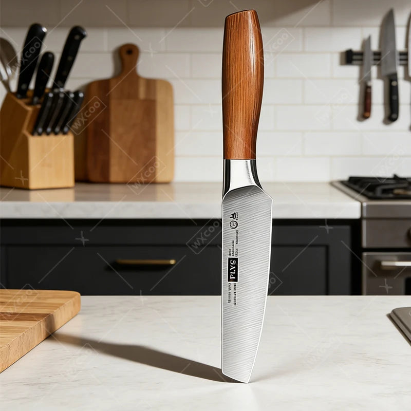 WXCOO Fruit Slicing Knife For Household Ultra Sharp Chef Knife Stainless Steel Kitchen Accessories 4.7 Inch Kitchen Knife